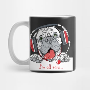 Dog Bullmastiff as customer service Mug